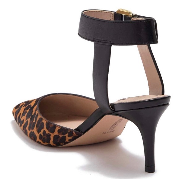 Louise et Cie Grettah Leopard calf hair strap pump - Picture 3 of 8